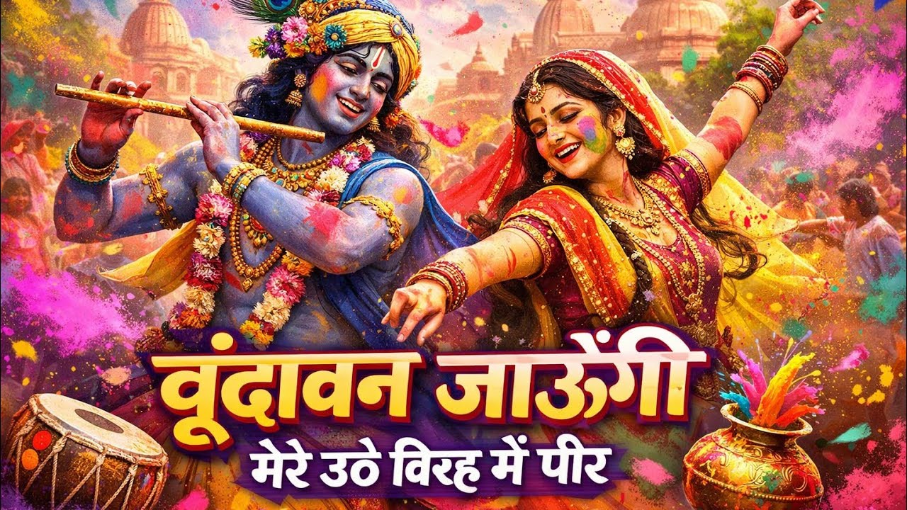 Vrindavan Jaungi   वृन्दावन जाउंगी   मेरे उठे विरह में पीर   Krishna Bhajan 2026   #krishna #radhe