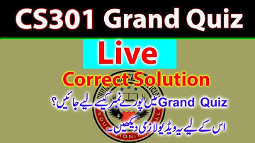 CS301 grand quiz | Midterm Grand Quiz Solved Spring 2020