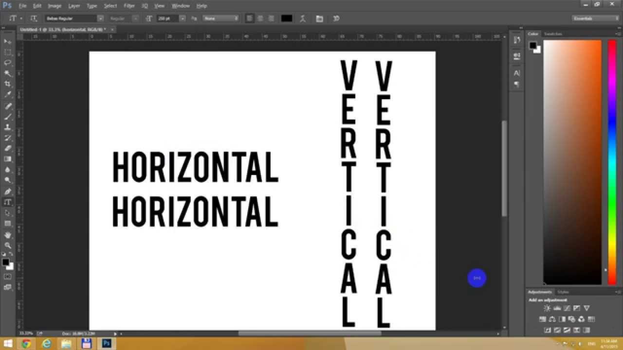 How To Write Vertical Text In Photoshop