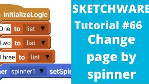 Change page by spinner in sketchware #66