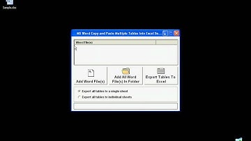 Sobolsoft com How To Use MS Word Copy and Paste Multiple Tables Into Excel Software