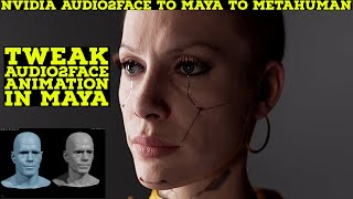 Nvidia Omniverse Audio2face to Maya to Unreal Engine Metahuman