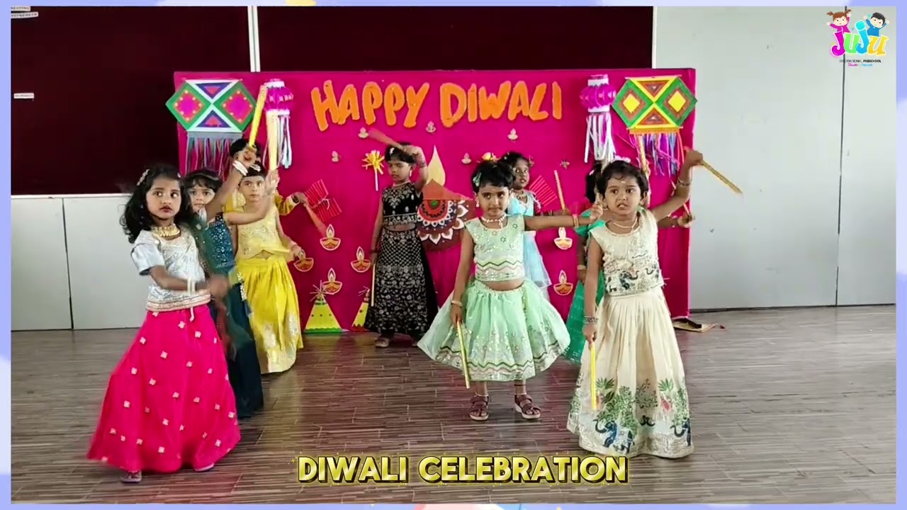 Diwali Dance Celebration by Kids | Juju International Preschool Madurai | Festival of Lights 2025 🪔