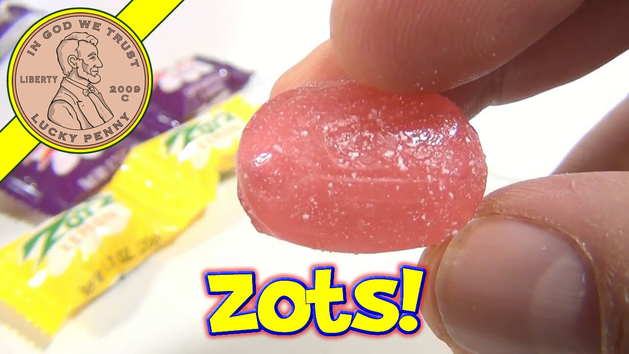 Zotz Grape & Lemon Fizzing Hard Candy - Cut Open For A Fizzy Demo   Kids Toy Video Reviews 
