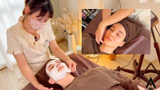 ASMR Japanese Tansan Facial treatment by Endosan in Tokyo, Japan (soft spoken) screenshot 4