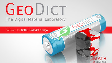 GeoDict for the design of battery materials and simulation of battery performance