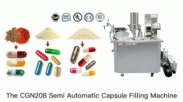 CGN208 Semi Automatic Capsule Filling Machine For Powder Pellet