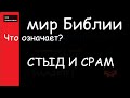 Мир Библии Крылатые выражения Стыд и срам #мирправославия