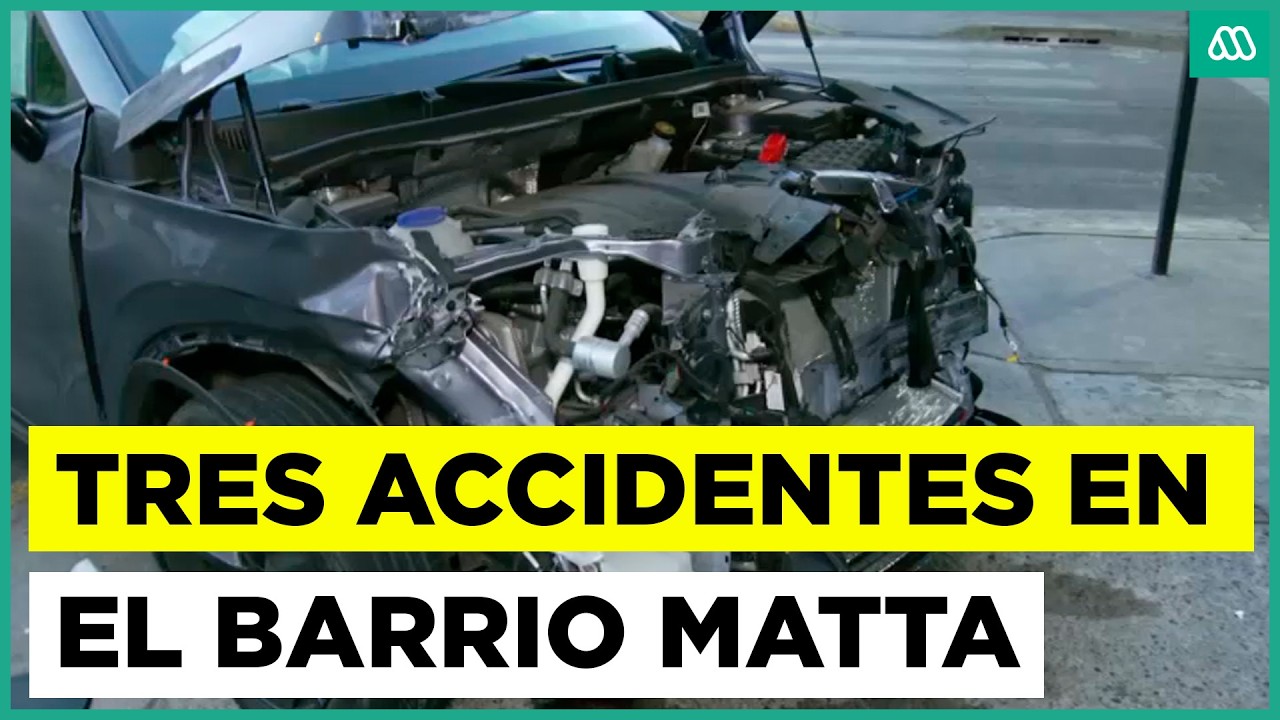 Registran tercer accidente en Santiago Centro: conductor chocó y se fugó