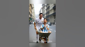 poor Ronaldo Messi vs Rich Neymar Haalamd #football #messi #ronaldoai #neymar #haaland