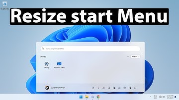 how to resize windows 11 start menu