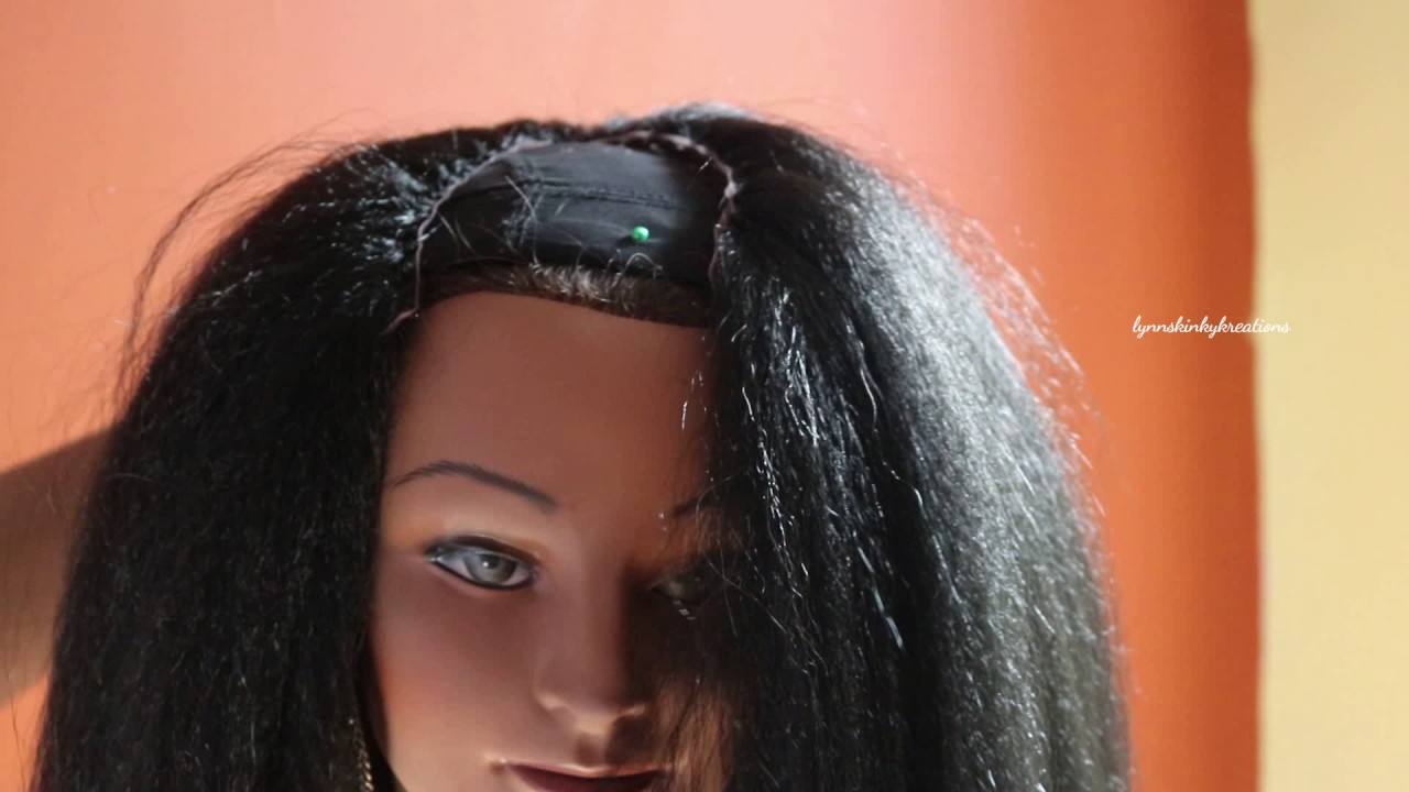 How to turn the freetress lace crochet cap into a u-part wig !!!