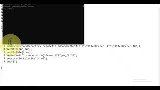 Java | Swing class 'JFrame - createTitledBorder() #3' | CodeLearning
