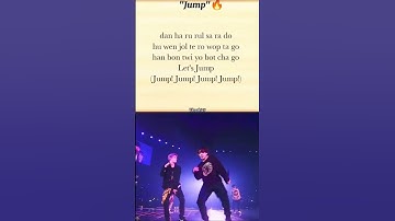 "JUMP" Song - V Part (Lyrics) #bts #taehyung #btsarmy #shorts