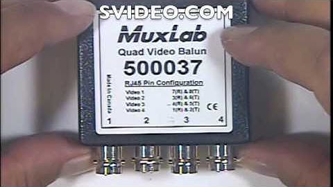 500037 Muxlab Quad Video Balun