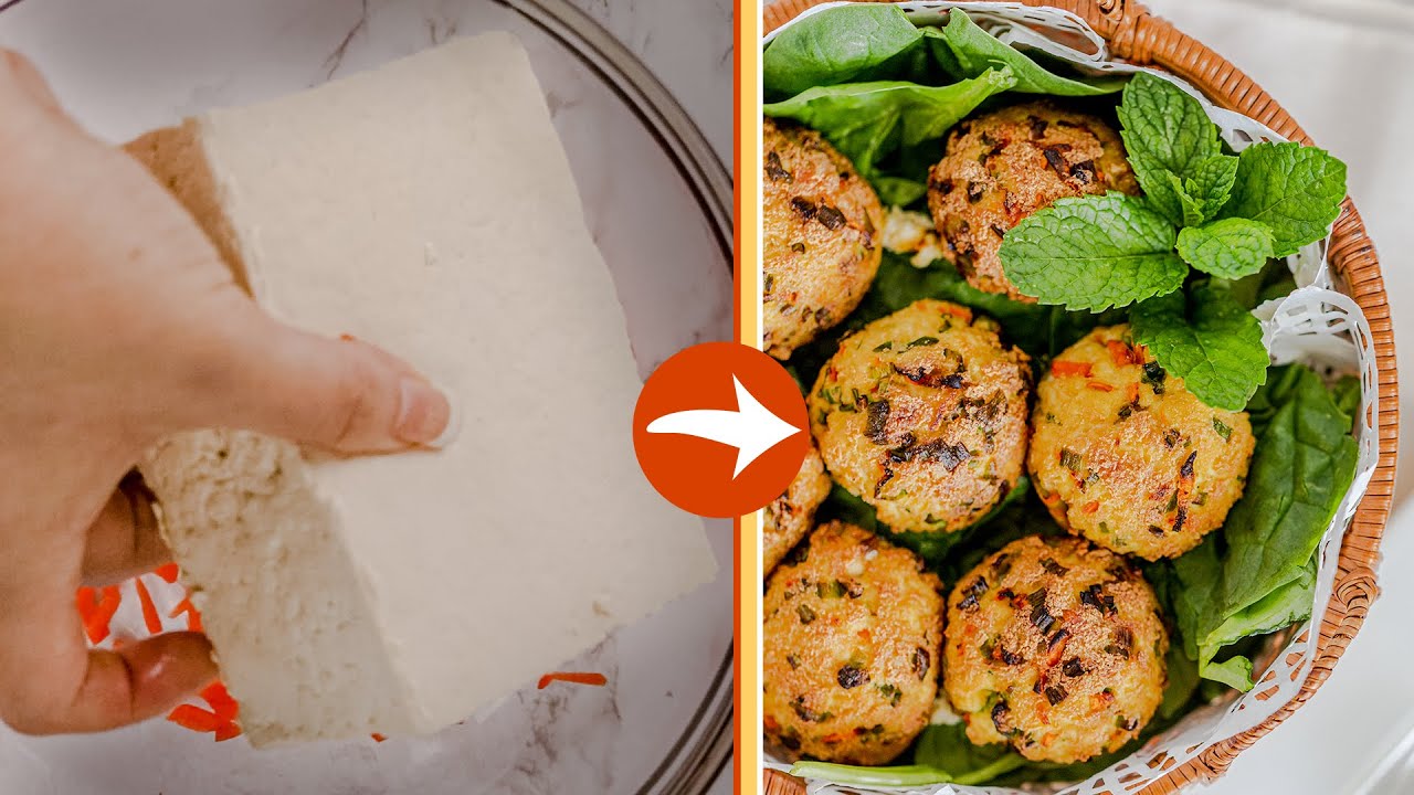 Airfried Tofu Balls Easy Recipe YouTube