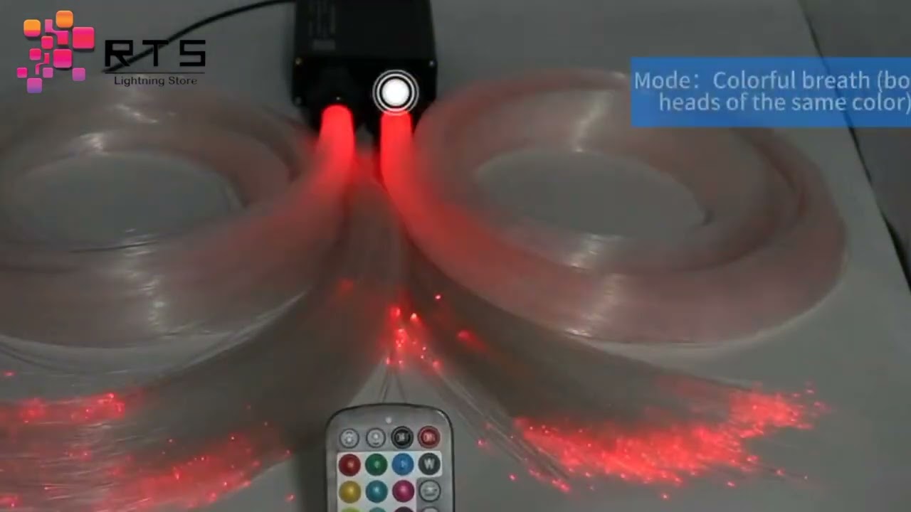RGB LED Fiber Optics Dual Head - Accessories & Functionality