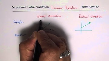 Understand Direct Partial Variation Concept with Graph and Equation