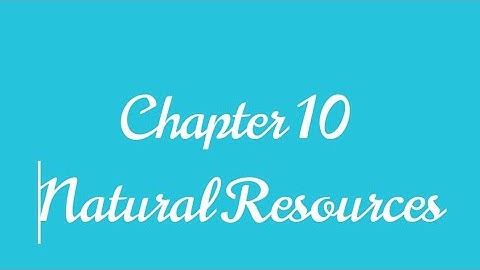 Class 3 Chapter 10 Natural resources