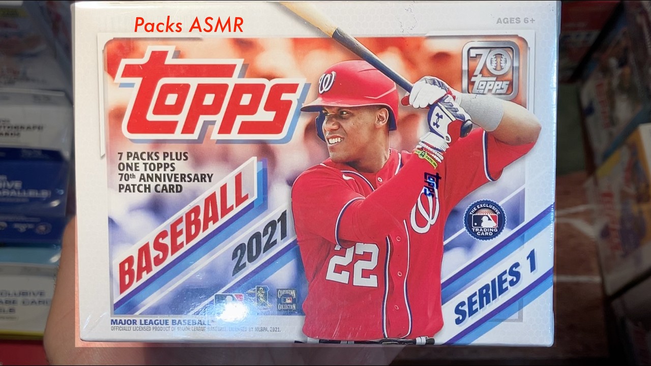 2021 Topps Series 1 Blaster Box ASMR Opening Baseball Cards - YouTube