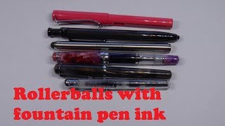 Fountain Pen Shootout Rollerballs That Use Fountain Pen Ink