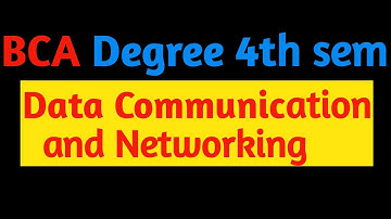 4th sem BCA Data Communication & Networking Model Question Paper #Data Comunication&Networking Model