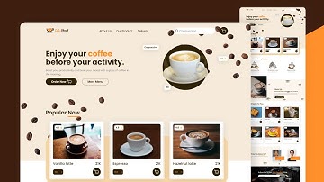 Design a Cozy Café Landing Page | HTML, CSS & Vanilla JS Tutorial