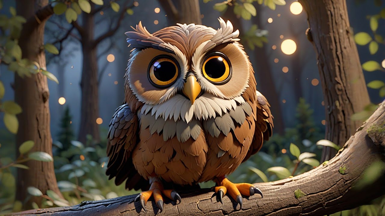 Nino Night Owl Winks One Eye | Fun Animal Video for Kids | Educational Videos for Toddlers