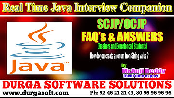 Java Interview Companion|| SCJP/OCJP|| How do you create an enum from String value ?
