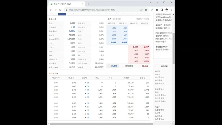 012340뉴인텍 주가 전망 및 차트 분석