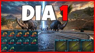Como Un Duo de 7999 h Sobreviven Contra 800 Personas - ARK PVP - Dia 1