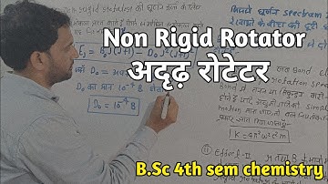 B.Sc 4th sem chemistry | Non Rigid Rotator | Qualitative Description of a Non Rigid Rotator