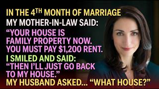 In the 4th Month of Marriage, My Mother-in-Law Demanded Rent for the House I Bought Alone — Then...