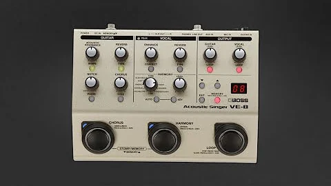 BOSS VE-8 Acoustic Singer instruction by Laura Davidson