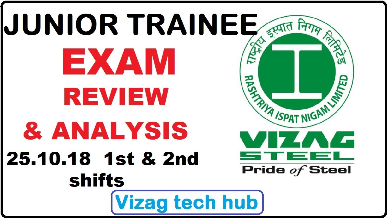 VIZAG STEEL JT EXAM REVIEW & ANALYSIS 25.10.18 1ST & 2ND SHIFT || ELECTRICAL ||