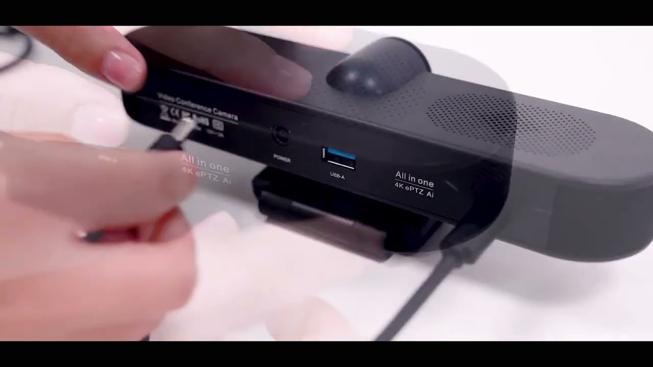 Tenveo VA300B 4K 5x Zoom EPTZ Camera with Auto-Framing