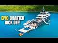 Insane superyacht charter  dual jet arrivals to sunset celebrations in st martin  st barts