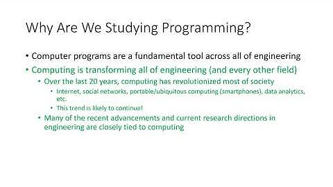 video 1 1 Overview and why we have this course