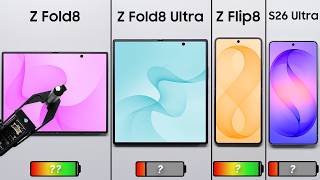 Galaxy Fold 8 vs. Fold 8 Ultra vs. Flip 8 Battery Test