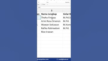 Cara Menggabungkan Data di Excel
