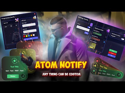 [FiveM] Atom Notify [ESX/VRP/QB/Standalone]