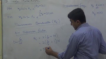 FM and PM Demodulation, PM and FM Vector Diagrams Communication Systems Lec 17/19