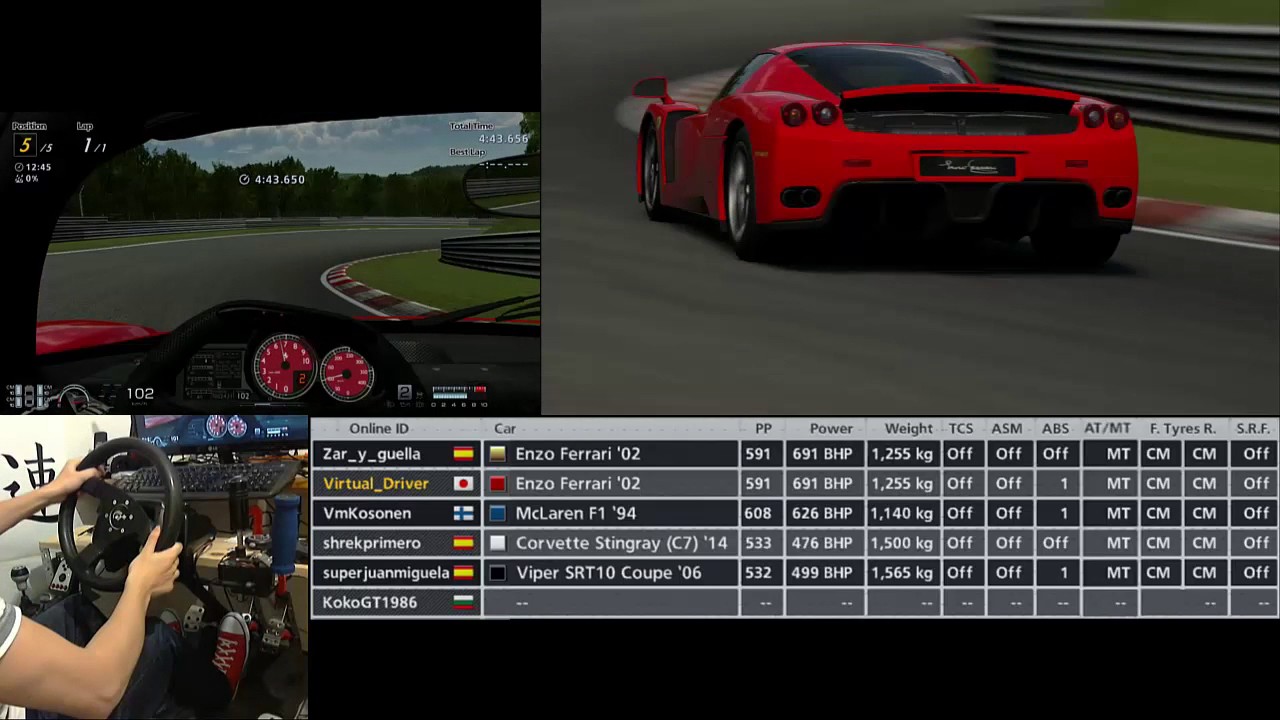 GT6 : Cockpit Camera - Ferrari Enzo Nordschleife