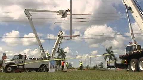 FP&L installs new, concrete power poles
