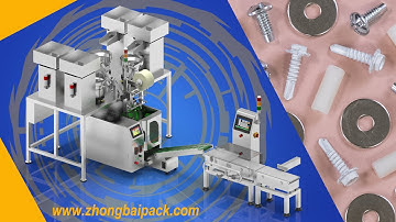 Screw Packing Machine Automatic Counting Bagging Weight Checking Line