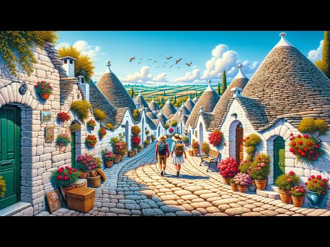 Italy | village | Walking Tour 4K
