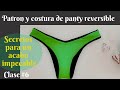 Te enseño a diseñar esta panty reversible a medida. Clase 6