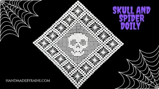 Skull and Spider Doily 🕷 💀 🕷