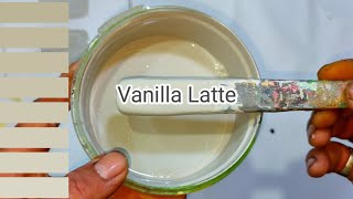 طريقة تركيب لون الفانيلا لاتيه Vanilla Latte  واللون الكافيه باحترافيه