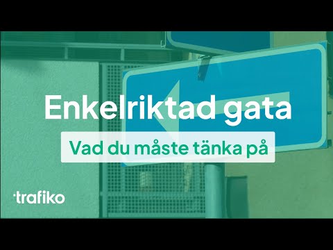 Video: Är en enkelriktad gata?